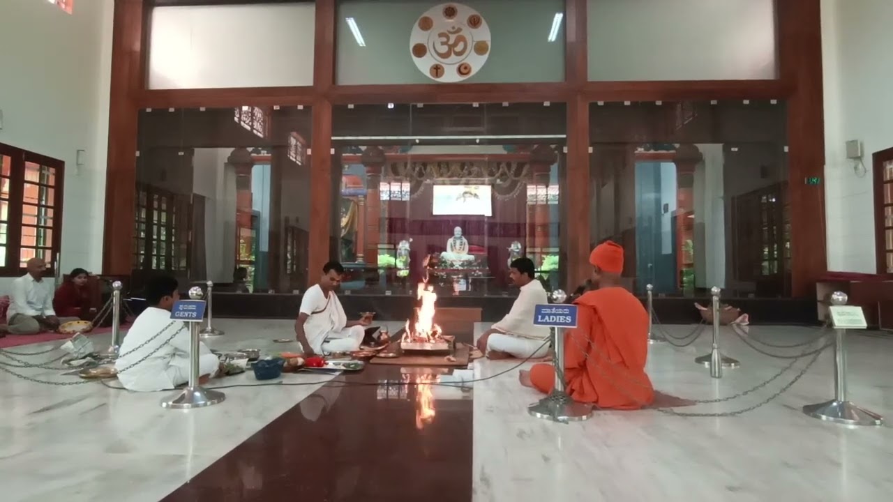 Ramkrishna Homa at Ramakrishna Tapovan in polali, near Mangalore 