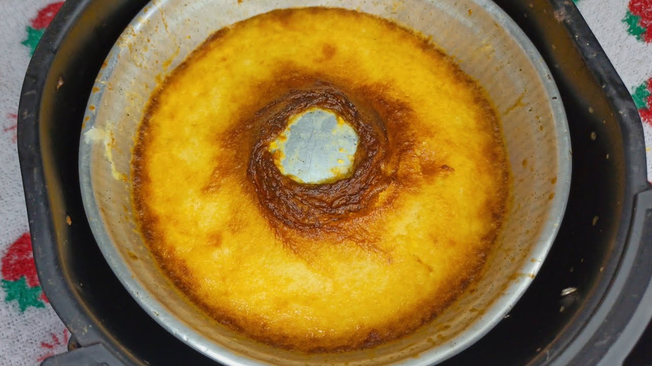 BOLO DE FLOCÃO FEITO NA AIRFRYER COM APENAS 1 OVO-PRONTO EM 20 MINUTOS PARA O CAFÉ DA MANHÃ E LANCHE