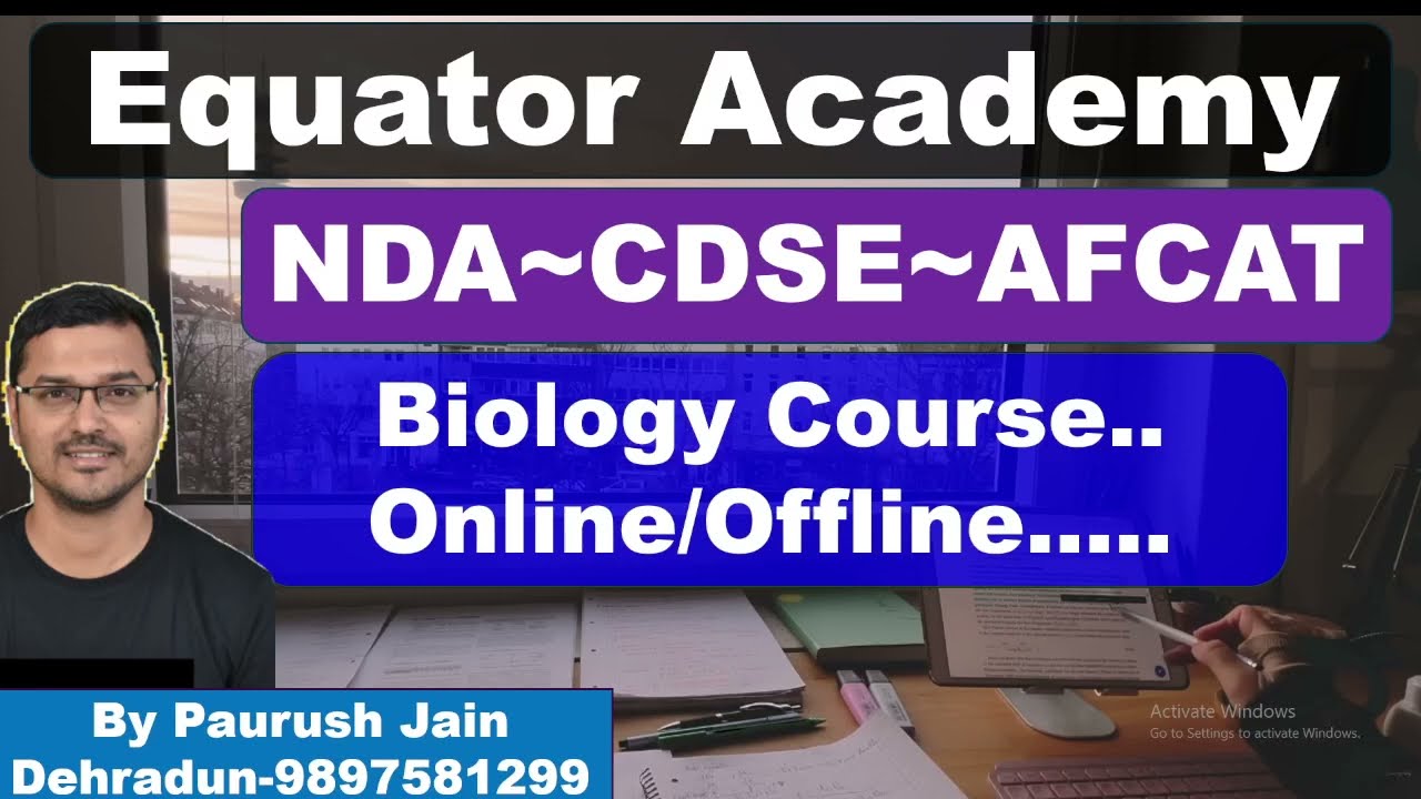 Biology Course for  NDA/CDS/AFCAT/AC(CAPF) Exam|