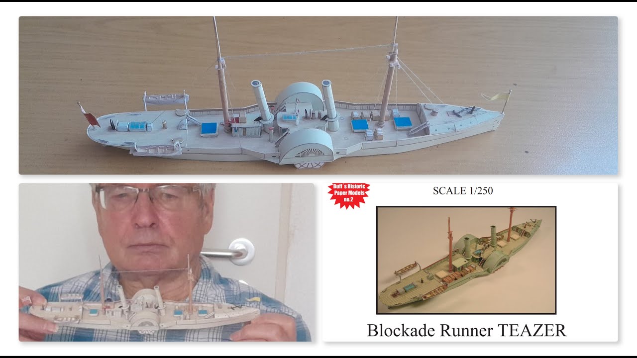 Blockadebrecher Teazer als Kartonmodell
