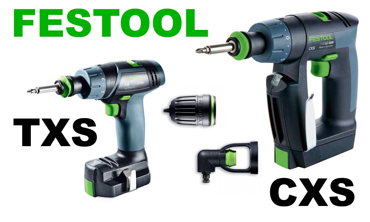 Festool CXS и Festool TXS аккумуляторная дрель шуруповёрт