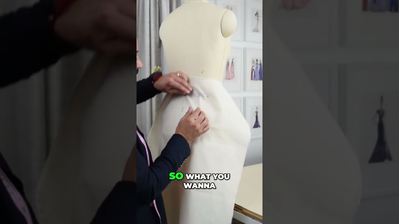 Draping a Dart: Easy Draping Tutorial & Tips! #shorts