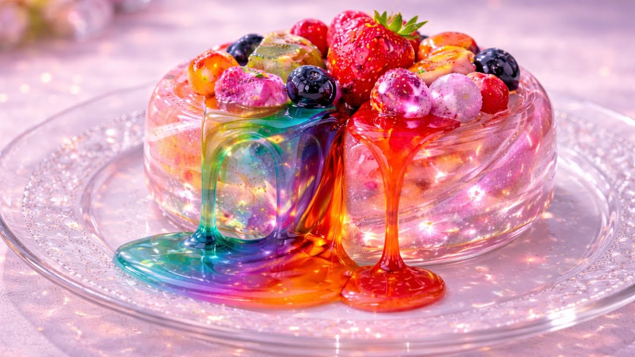 Which Glass Dessert Looks Most Satisfying to Cut? 😌 Visual ASMR