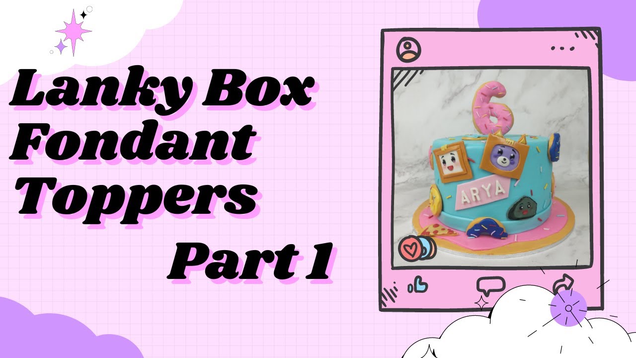 Lankybox Fondant Cake Part 1