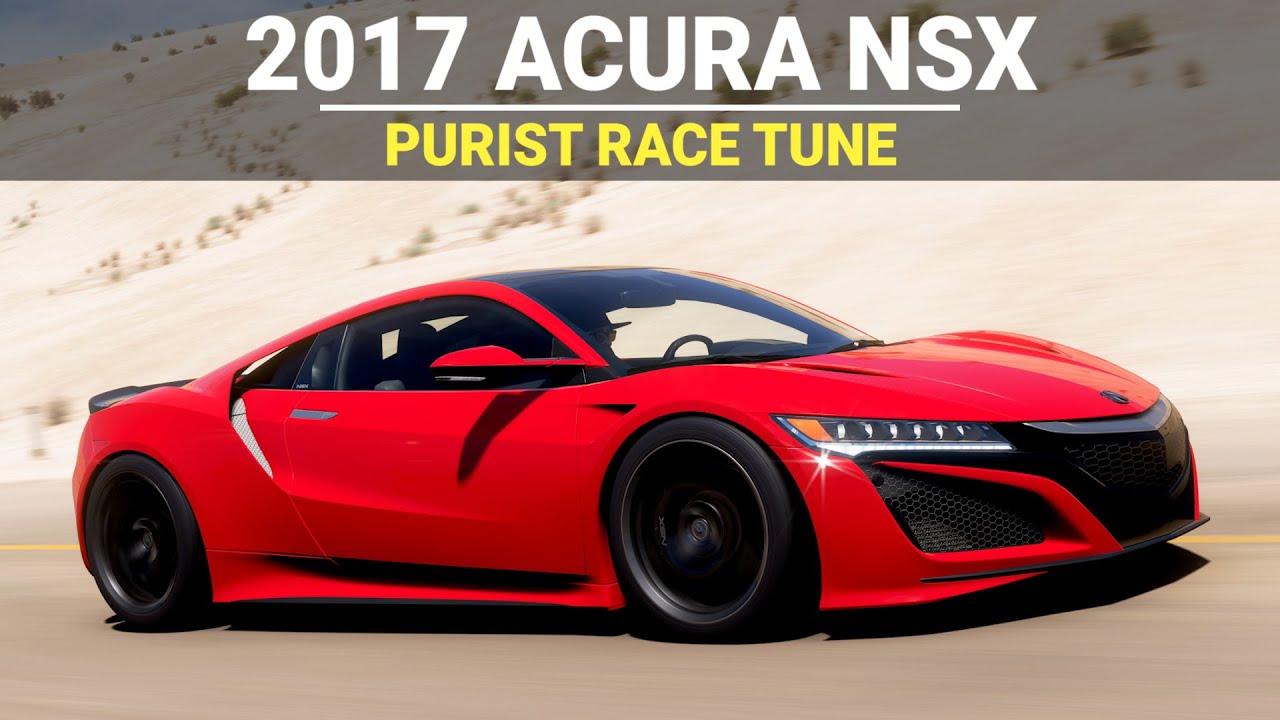 Forza Horizon 5 Tuning - 2017 Honda Acura NSX, FH5 Purist Race Build, Tune & Gameplay
