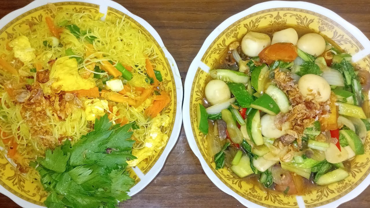 Coba Ya!Menu Hari Keempat Puasa Super Gurih Bihun telur Kuning Dan Tumis Telur Puyuh Cesim+Timun