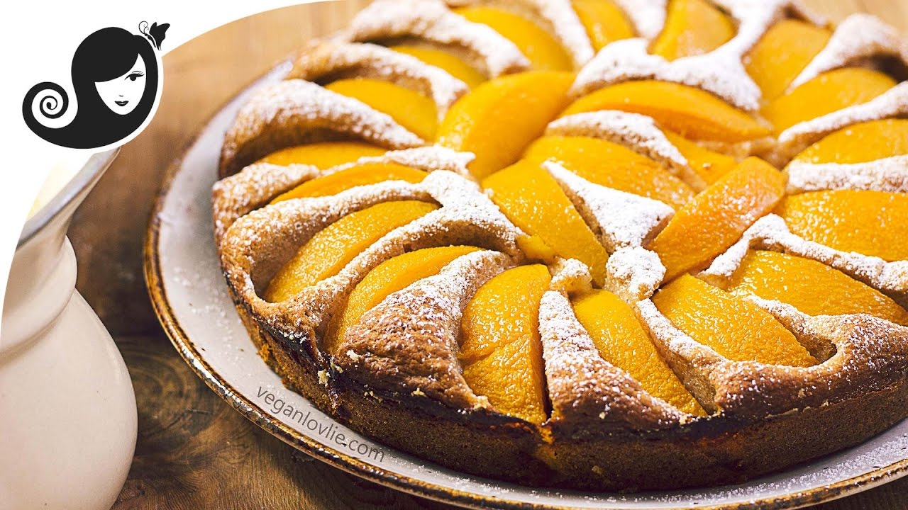 Moist Peach Cake | Easy Vegan Cake Recipe