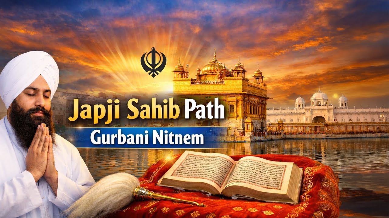 ਜਪੁਜੀ ਸਾਹਿਬ ਪਾਠ ਪੂਰਾ | Japji Sahib Path | Gurbani Nitnem
