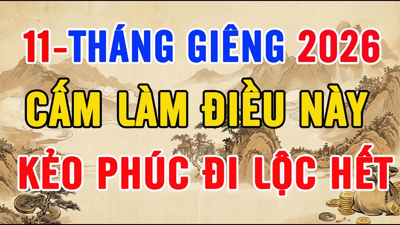 11 THÁNG GIÊNG: ĐỪNG QUÉT NHÀ GIỜ NÀY KẺO PHÚC ĐI LỘC HẾT, CẢ NĂM VẤT VẢ NỢ NẦN