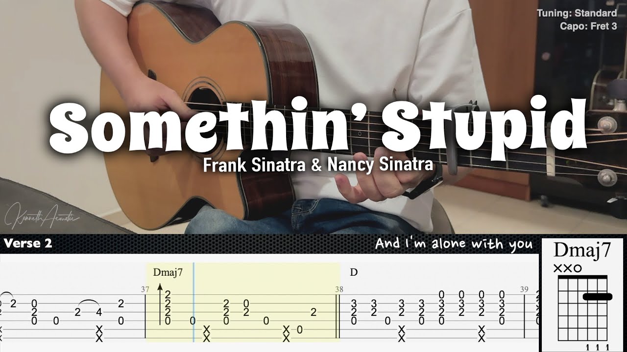 Somethin’ Stupid - Frank Sinatra & Nancy Sinatra | Fingerstyle Guitar | TAB + Chords + Lyrics