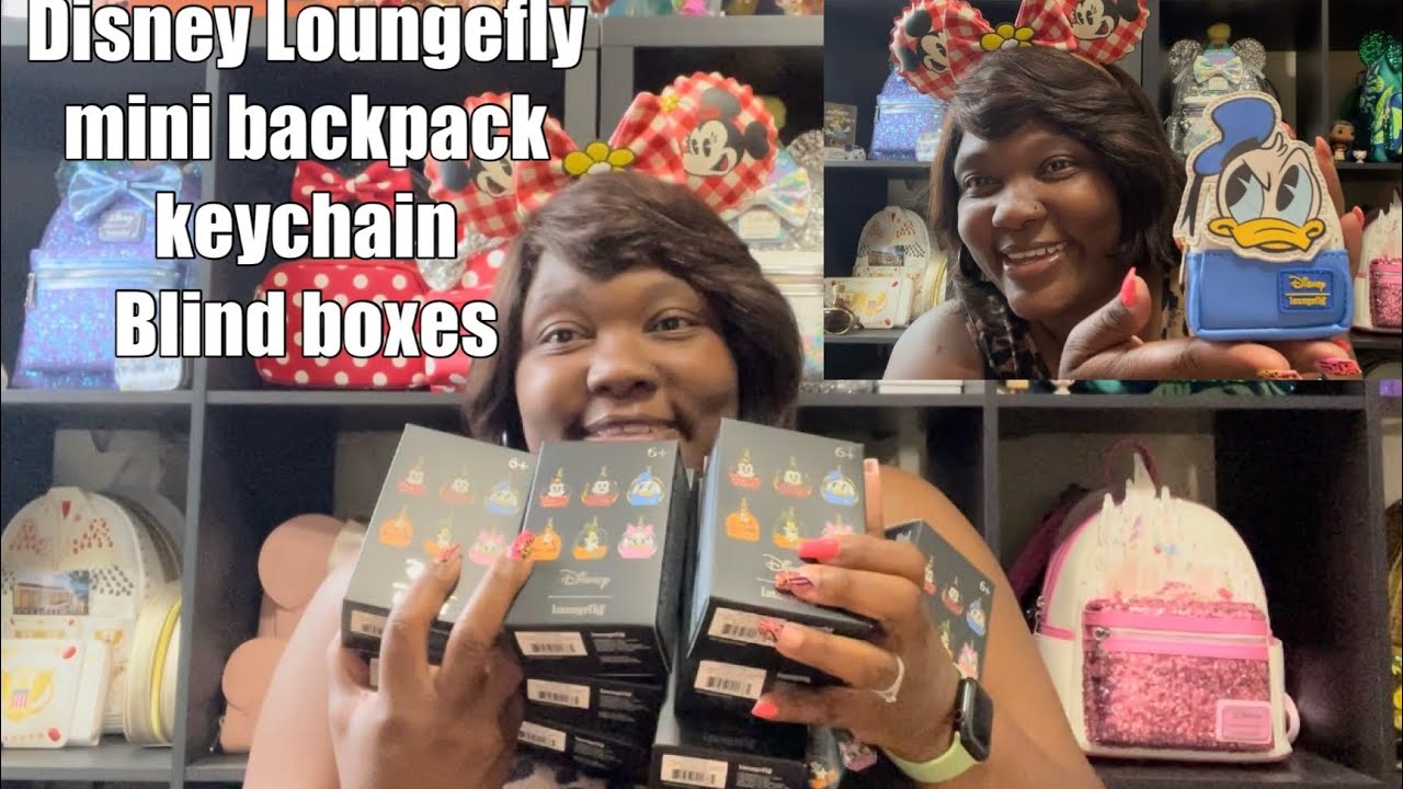 Unboxing Loungefly Disney mini backpack mystery box keychains