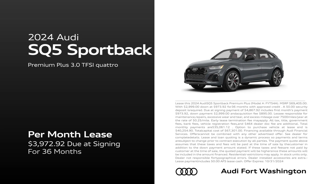 Audi SQ5 Sportback 10/29/2024 4490781