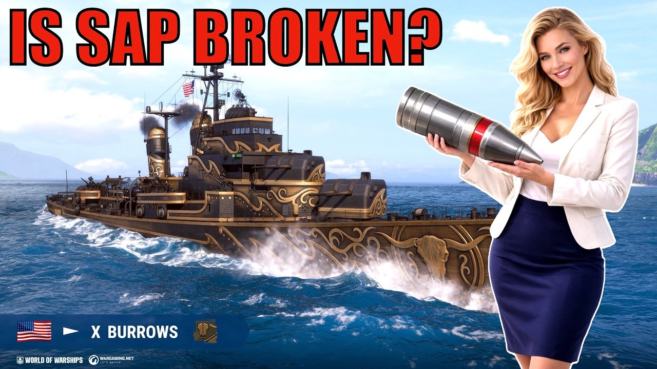 Are SAP Shells Breaking the Game? | USS Burrows World of Warships