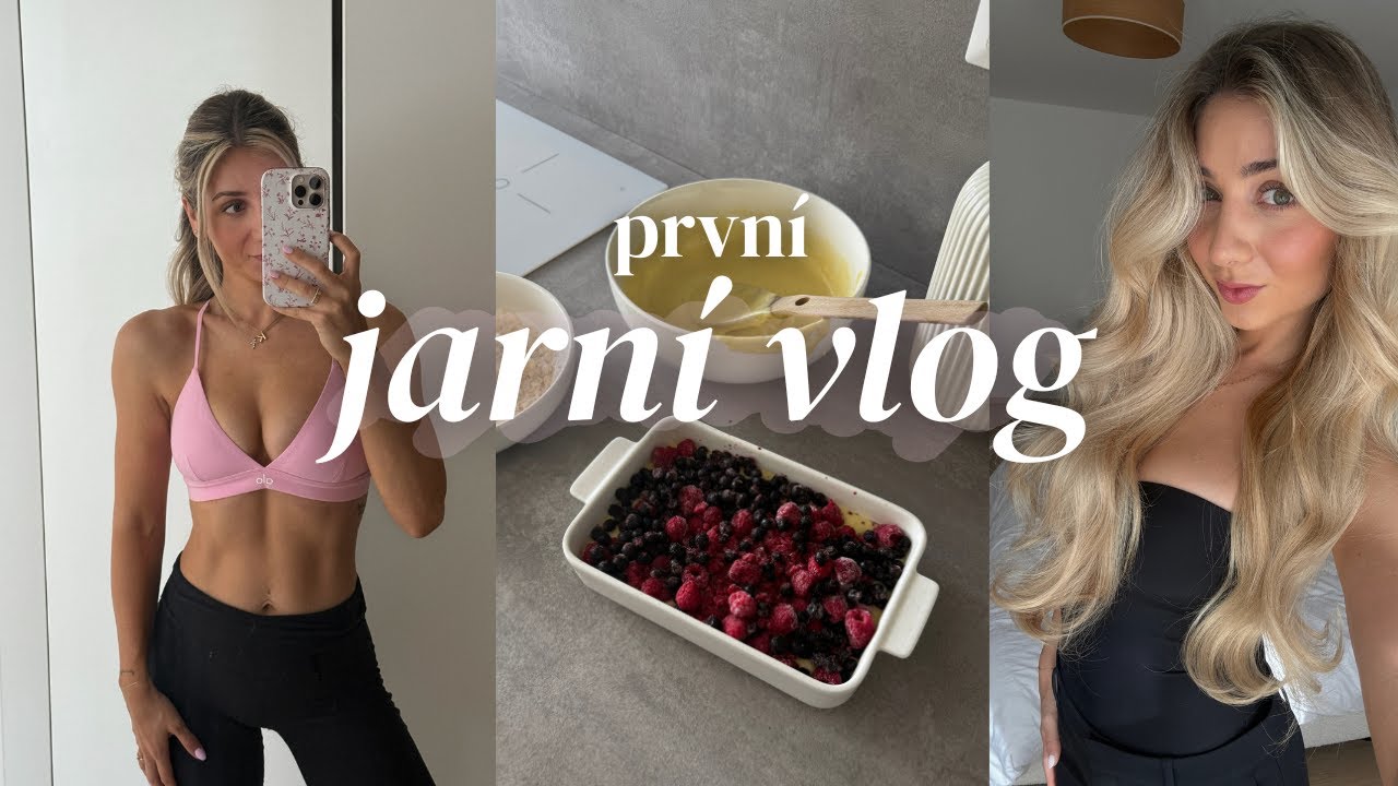 JARNÍ VLOG | zpátky do rutiny, recept na koláč, haul 🌸  (& povídání)