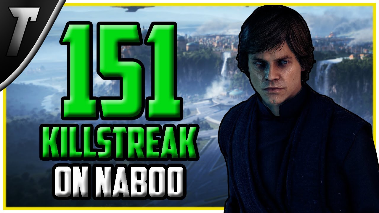 Star Wars Battlefront 2 Luke Skywalker 151 Killstreak (Naboo)
