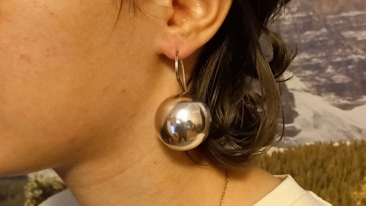 Делаем самые большие Серьги Шары.D 30mm.