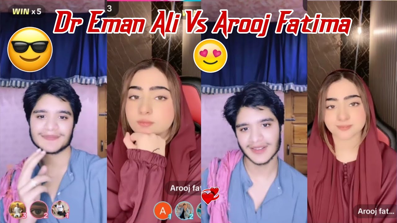 Arooj Fatima vs Dr Eman Ali live tiktok video 