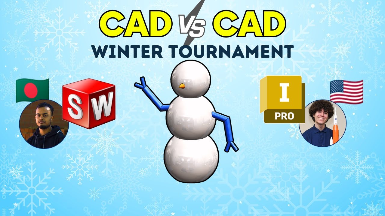 CAD vs CAD Winter Tournament! - SOLIDWORKS vs FUSION - Match 1 Battle 2