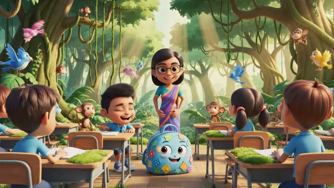 The Talking School Bag | Magical School Adventure| 3D Cute Animated Store The Time Traveling Bicycle