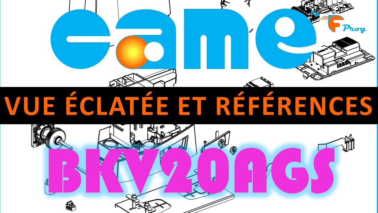 Référence des pièces détachées moteur BKV20AGS CAME