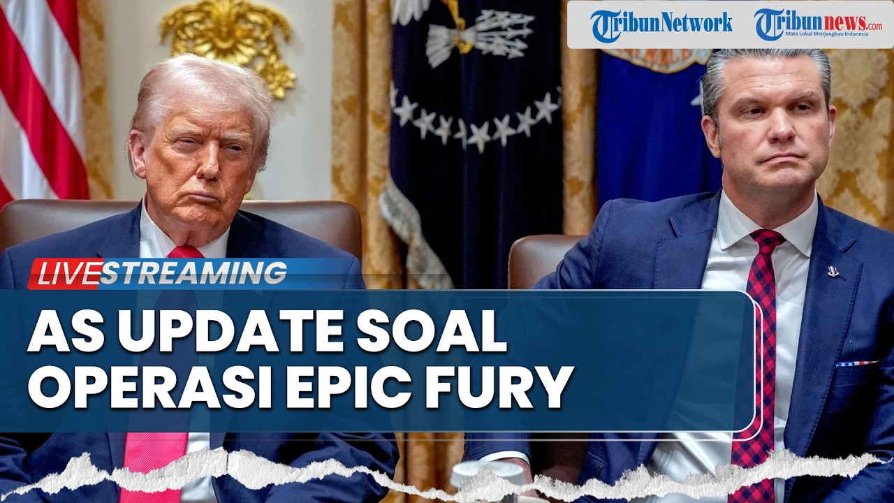 🔴LIVE: Menteri Perang AS Pete Hegsteth Update Terkait Operasi Epic Fury untuk Lawan Iran