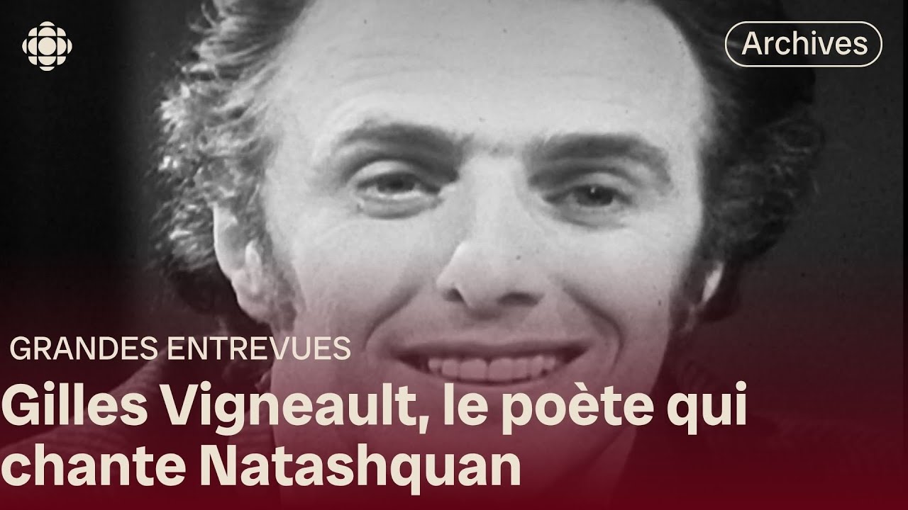 Fernand Seguin reçoit le chansonnier Gilles Vigneault en 1967