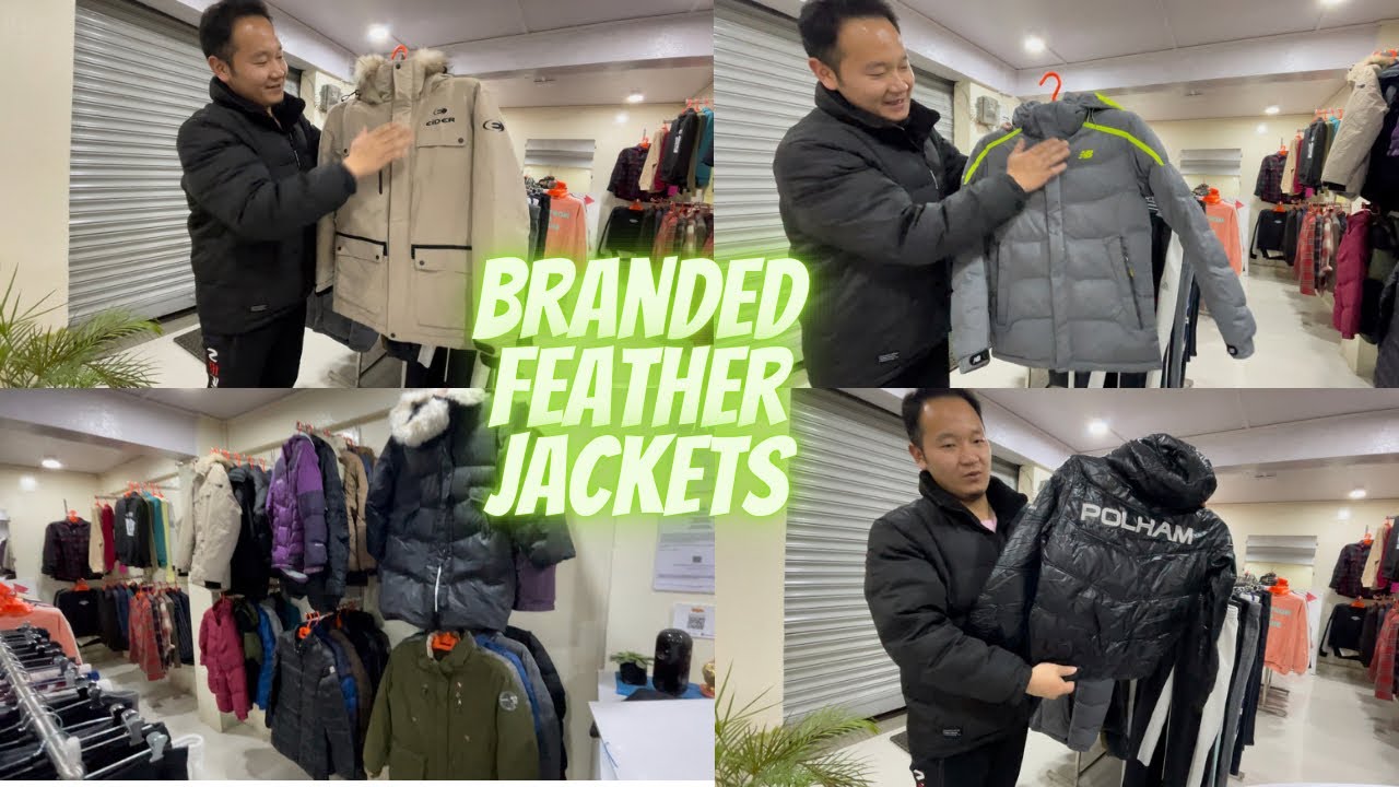 Branded Feather Jackets at Darjeeling Thrift Store 🛍️