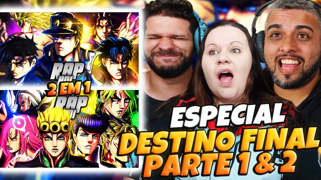 2 EM 1 JoJo's Bizarre Adventure | Destino Final  PT 1 &  PT 2 | @AniRap  | Family Reacts