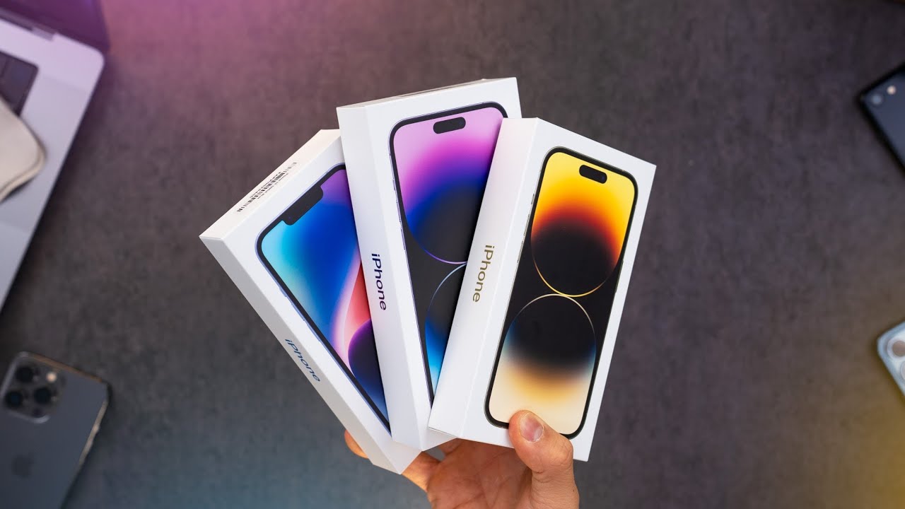 UNBOXING SEMUA JENIS IPHONE 14  + MAININ FITUR DYNAMIC ISLAND 😆
