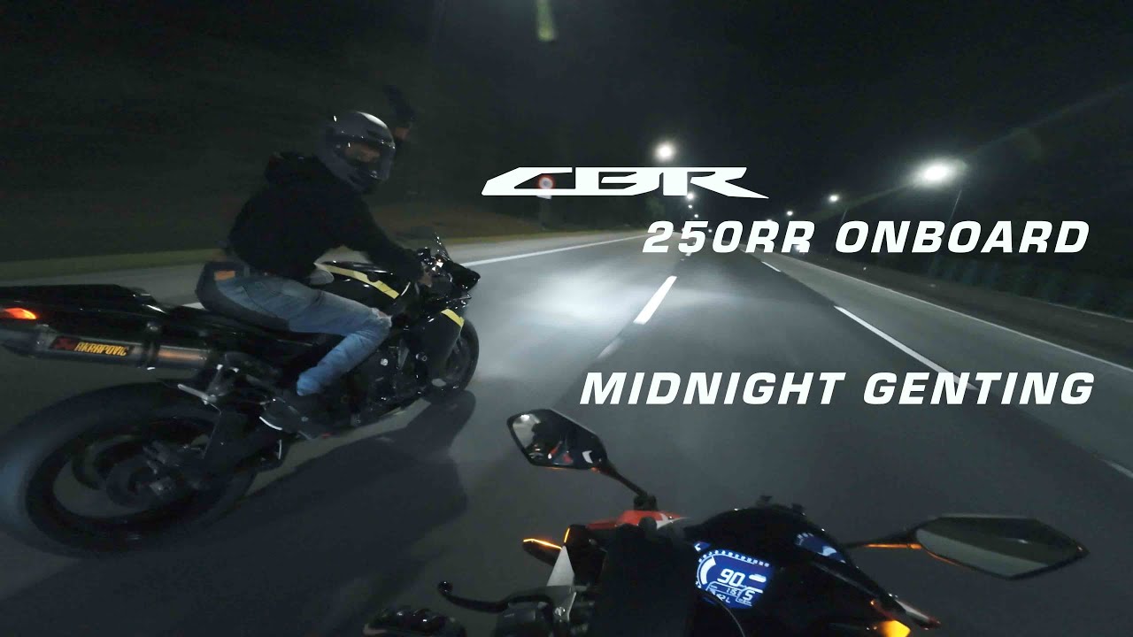 Midnight Genting highland CBR250RR OCTOBER 2024 | Onboard Cbr250rr MotoVlog