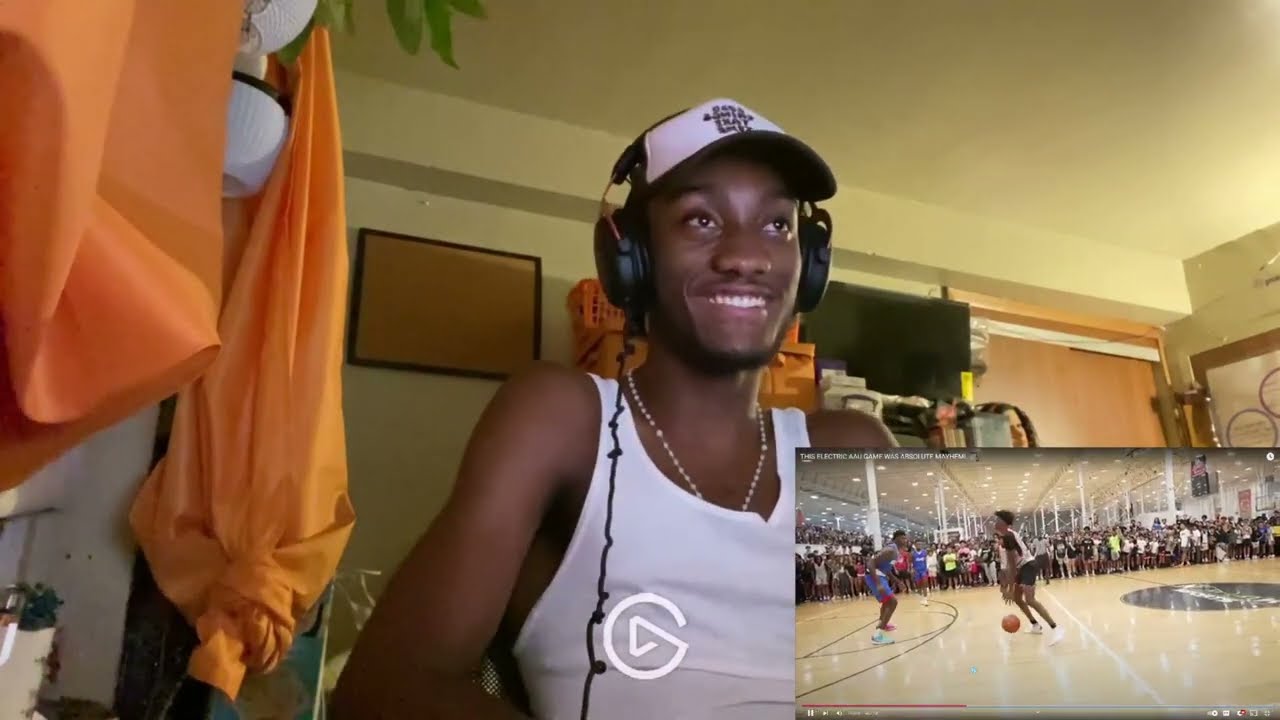 reaction to cam wilder AAU game Part 1