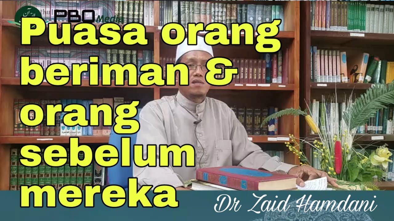 KULTUM 15 Ramadhan - Pen-syariatan Puasa | bersama Dr Zaid Hamdani, MA