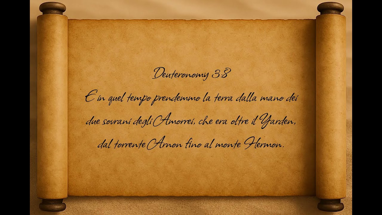 Deuteronomy 3 — Italiano | BYNV Scriptures
