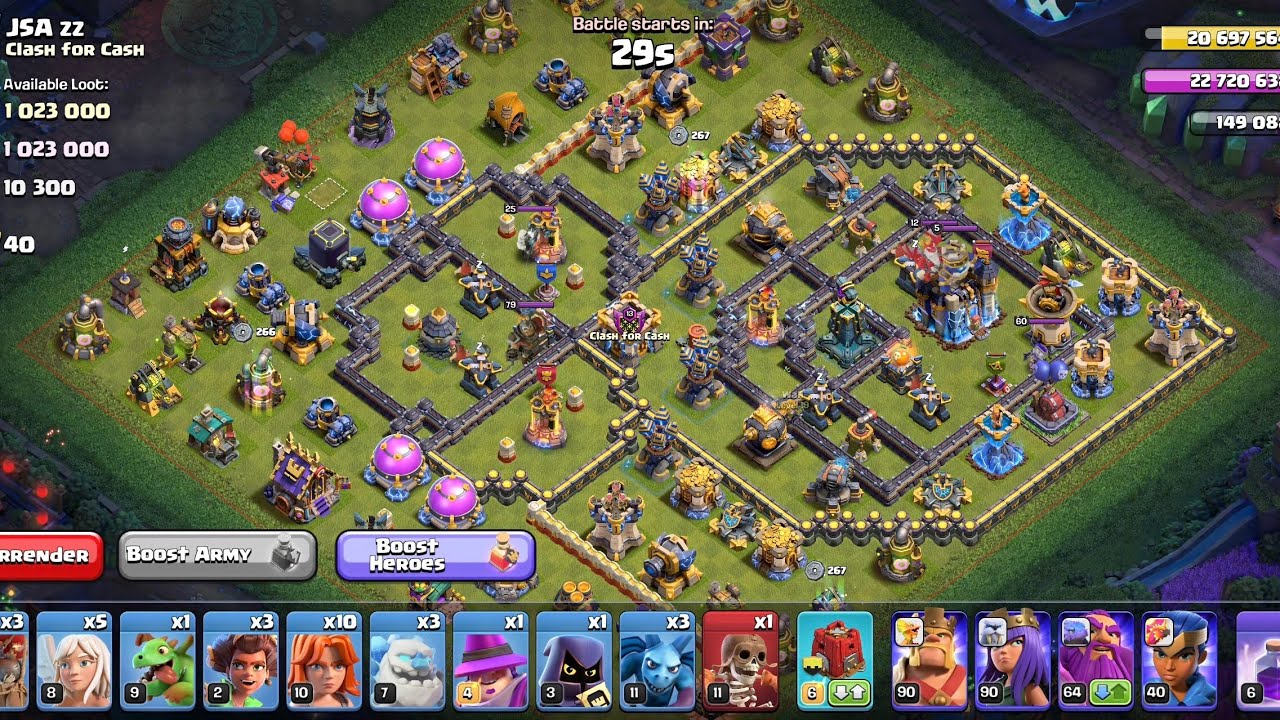TOWNHALL 15 VS TOWNHALL 18 ATTACK STRATEGY