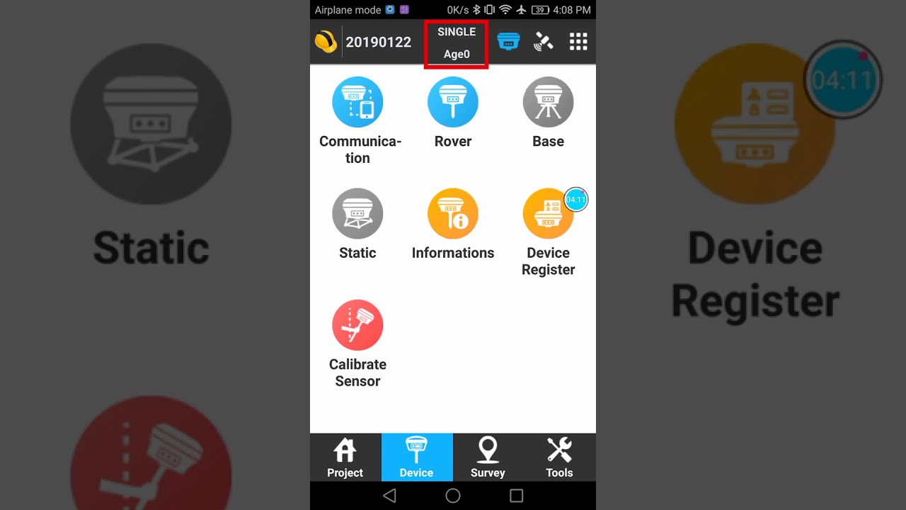 SOUTH SurvX Operation  Rover Setup GPRS mode