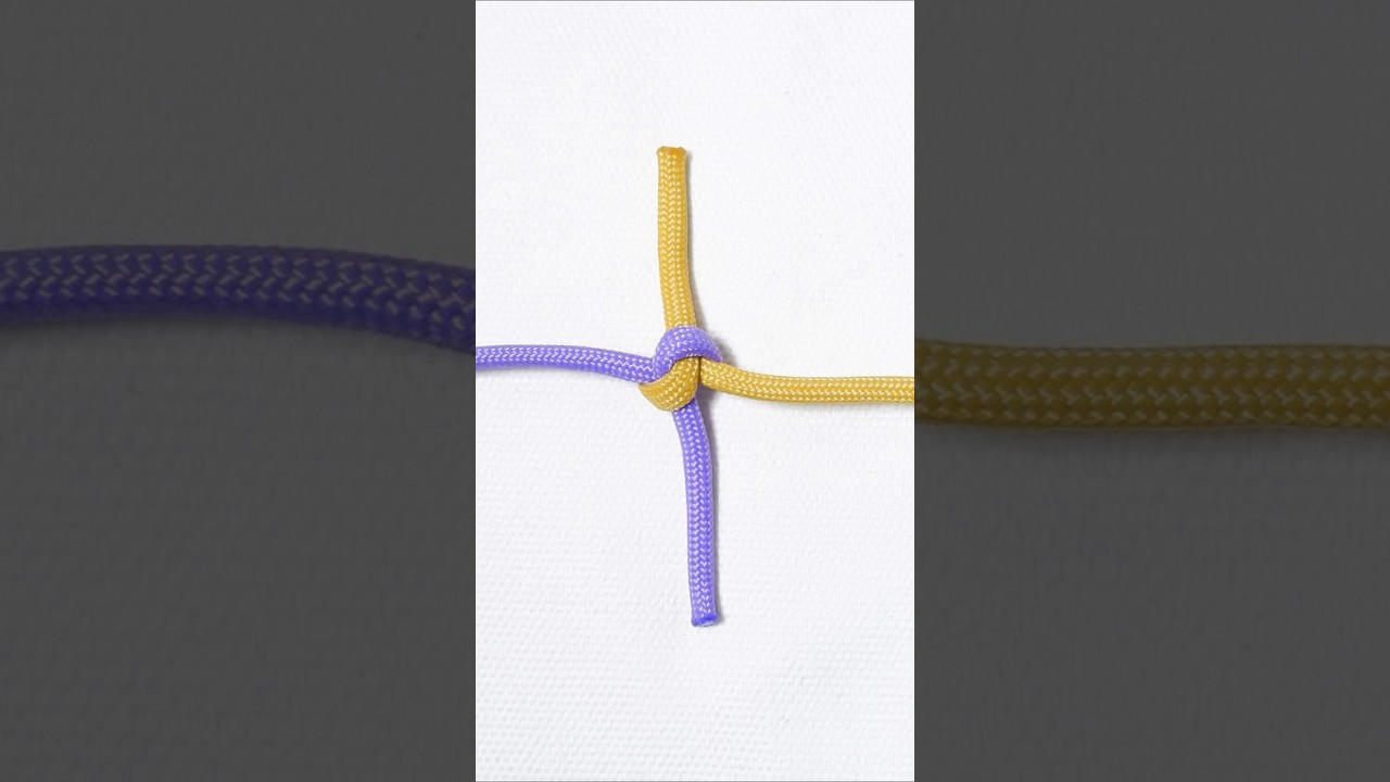 縦結び（グラニーノット）の結び方！【レジ袋を縛れる 便利なロープワーク】Granny Knot