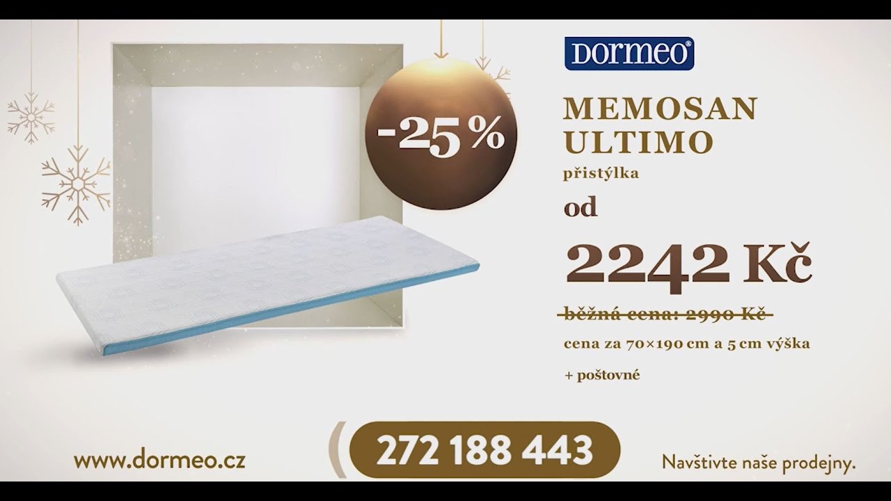 Vánoční akce - Přistýlka Memosan Ultimo se slevou -25%
