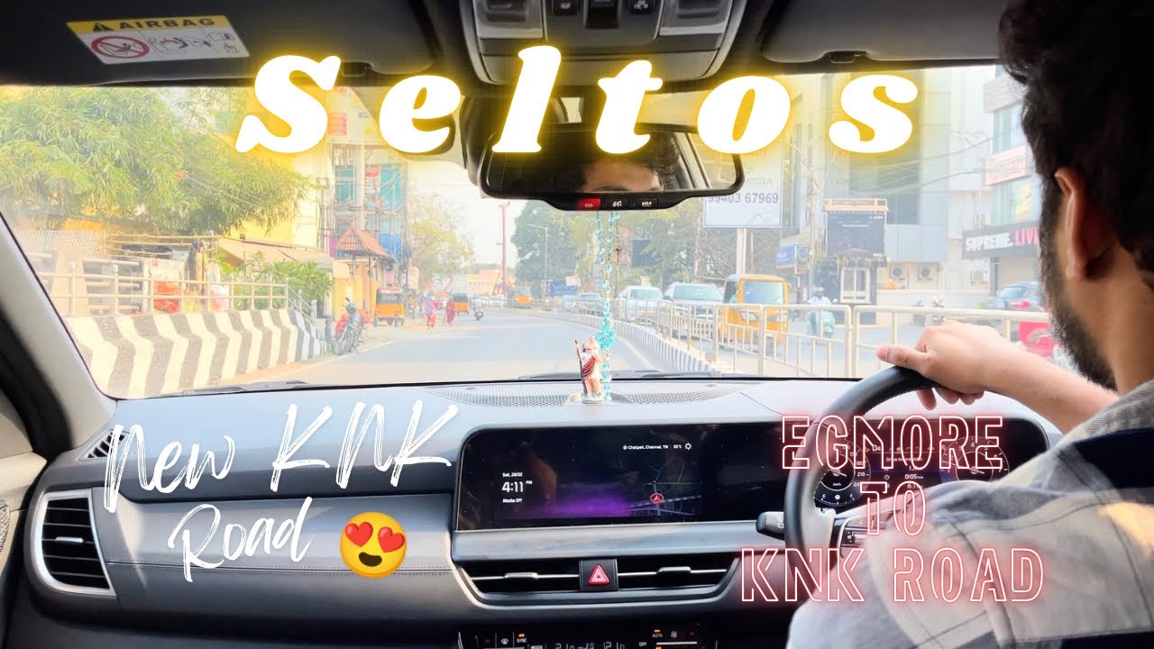 Kia Seltos GT Line 1.5 DCT | Egmore to KNK Street Chennai Drive | Real City Traffic Reminder