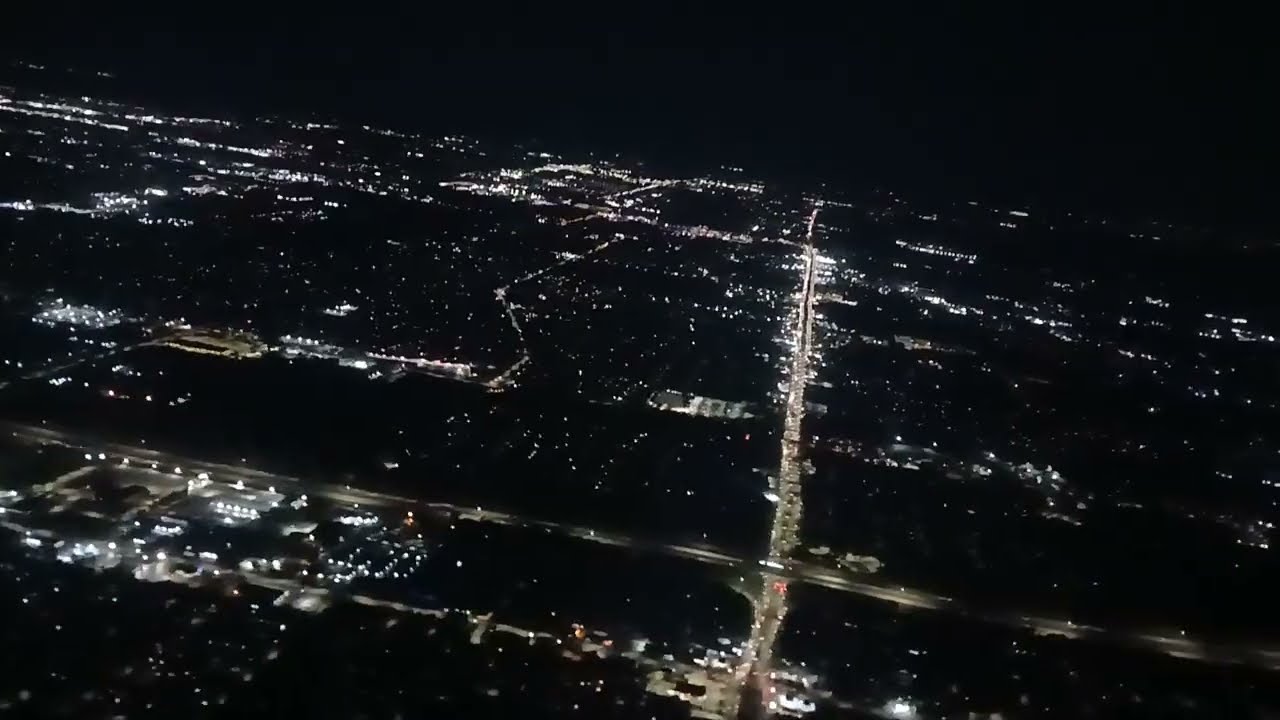 Flying over Detroit