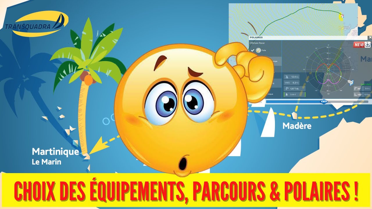 TRANSQUADRA 2022 : LE TUTO COURSE COMPLET SUR VIRTUAL REGATTA (Équipements, Polaire et Parcours)