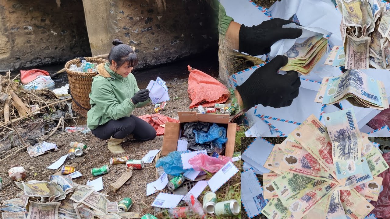 Lucky Girl Finds FORTUNE in Forgotten Envelope! | Tiểu Liễu-17 year old