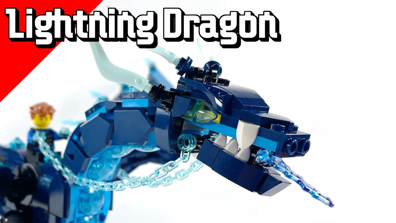 Модифицированный элементарный молниеносный дракон Джея из LEGO NINJAGO: Skybound