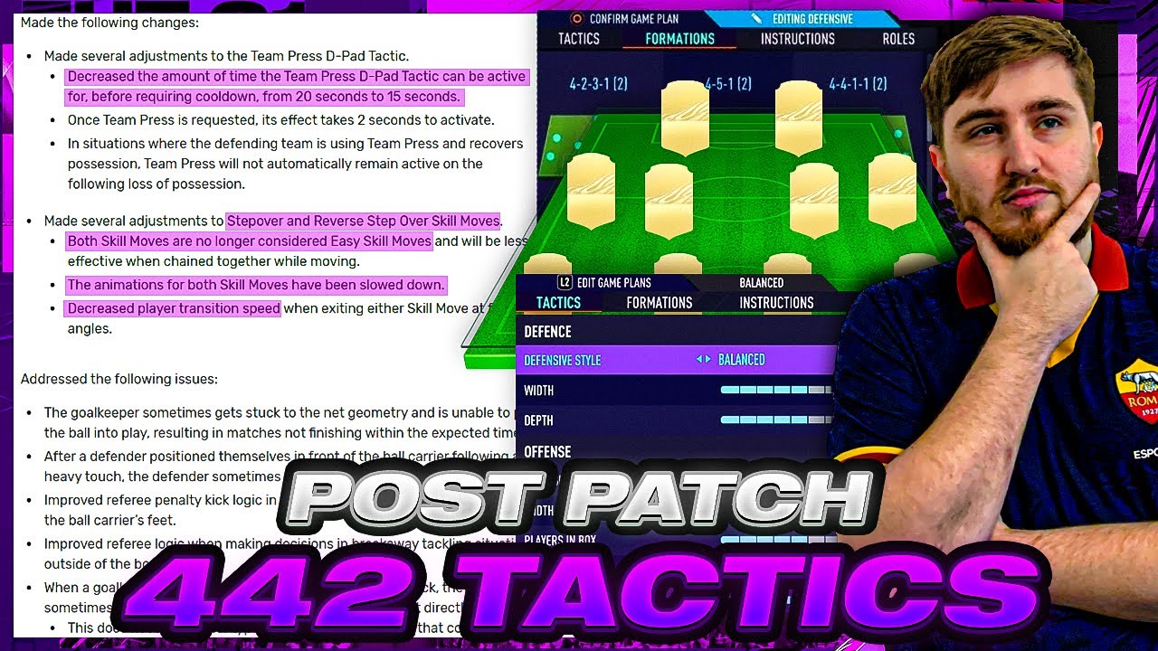 BEST POST PATCH 442 PRO CUSTOM TACTICS + INSTRUCTIONS! IS THE DROP BACK META BACK?! FIFA 21 - FUT