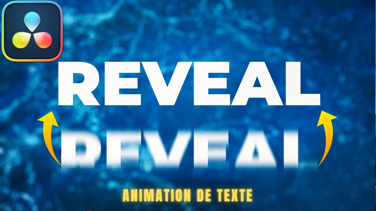 Animation de texte dans DaVinci Resolve 20 GRATUIT &ndash; Effet de r&eacute;v&eacute;lation de texte