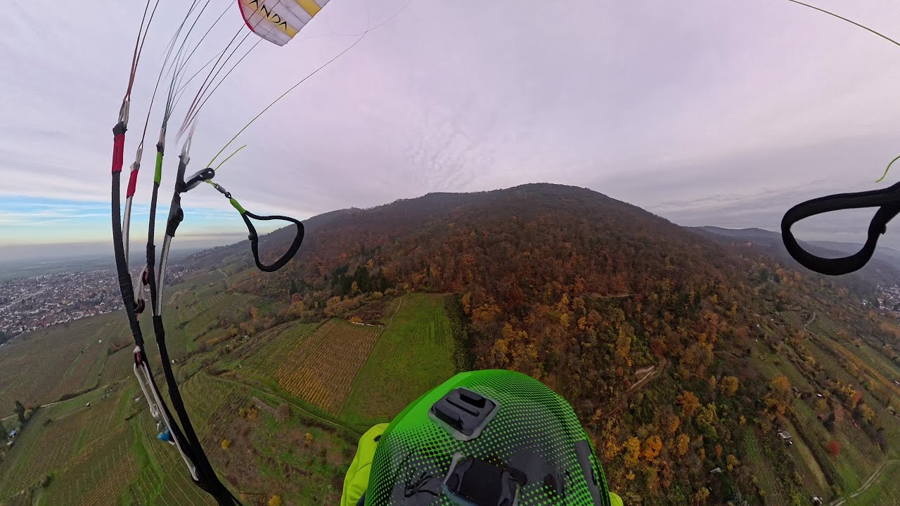 Paragliding Ölberg - letzter warmer Tag im November - Insta 360 - BGD Anda [16.11.2025]
