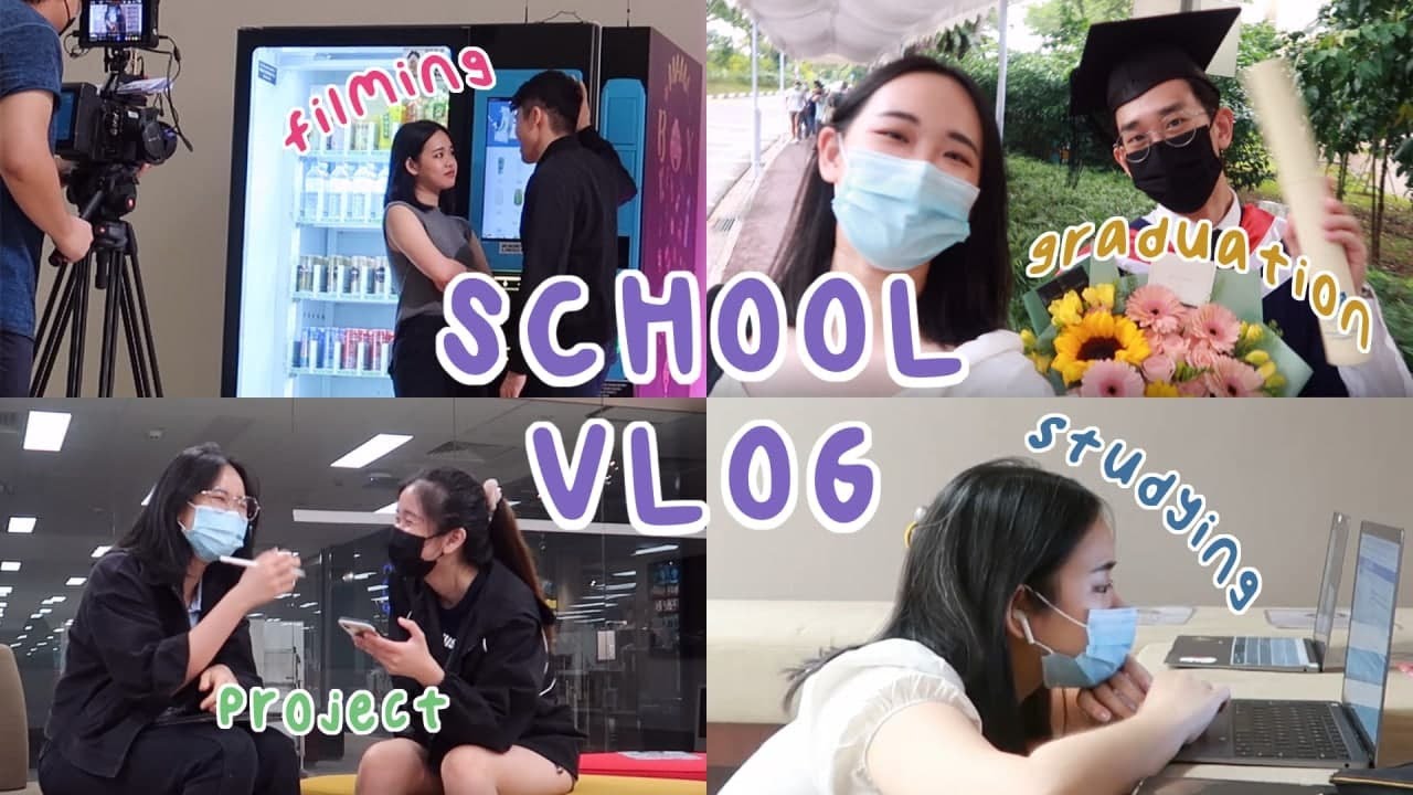 NUS vlog | acting, school korean project, graduation ceremony, studying