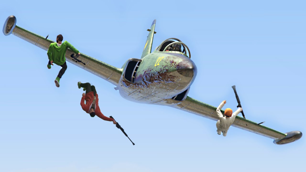 INSANE PLANE SMASH RIDE!? (GTA 5 Funny Moments)