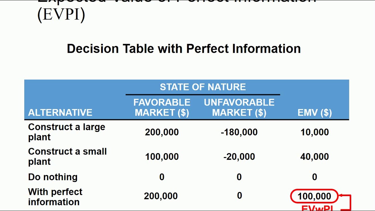 Decision making under risk