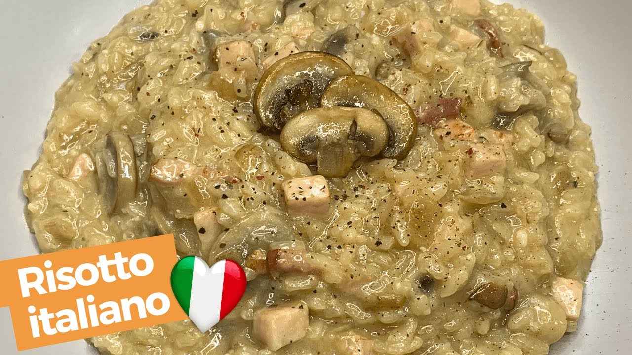 🇮🇹 Risotto con Champiñones y Bacon PREPARADO por una ITALIANA🇮🇹: Receta Original