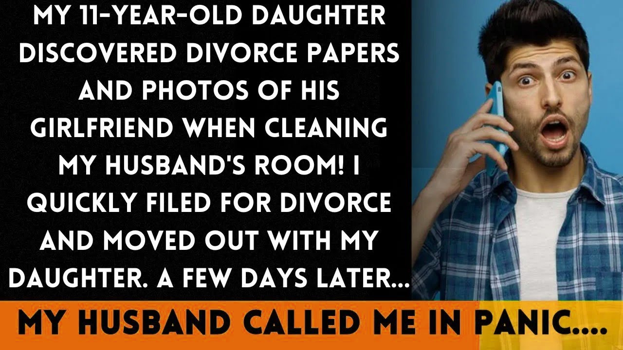 My 11Yo daughter found divorce papers and a picture of his girlfriend in his room while cleanin